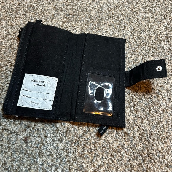 Thirty-One | Black White & Gray Circle Polka Dot Printed wallet - Picture 2 of 5